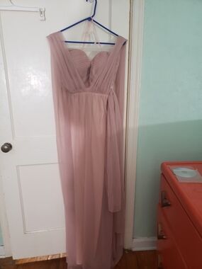 Birdy Grey Dusty Rose Chiffon Convertible Bridesmaid Dress
